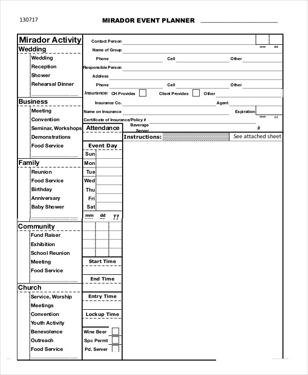 Printable Baby Shower Planner Template 8+ Free PDF Documents 