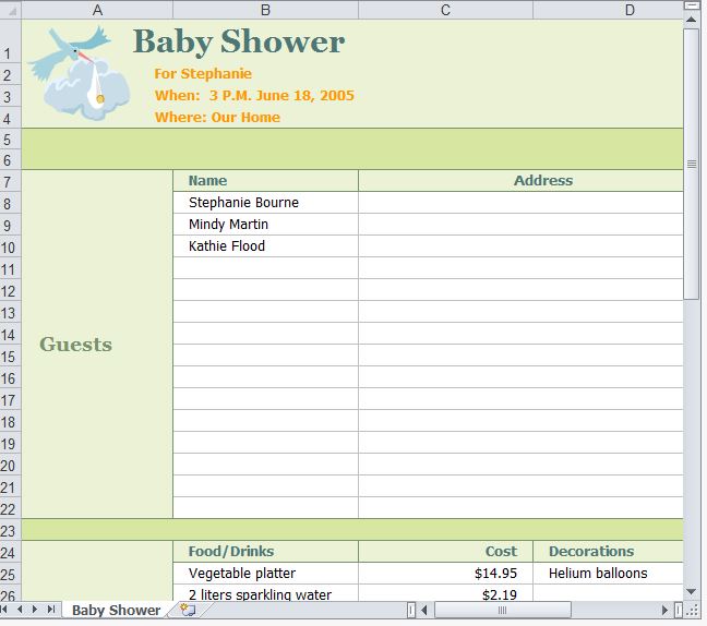 Baby Shower Planner | Baby Shower Event Planner