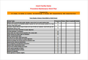 building schedules template