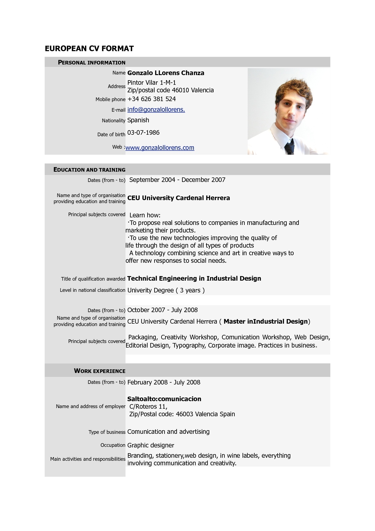 Examples Of Resumes : Professional Resume Format Tdelight 2135301 