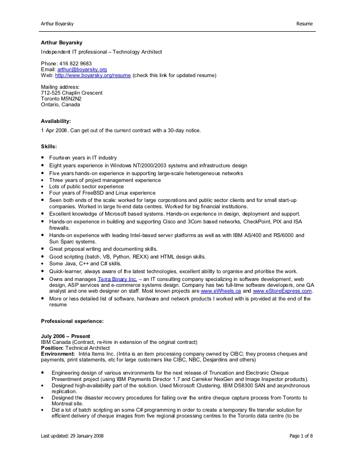 Canadian Resume Format Doc – planner template free