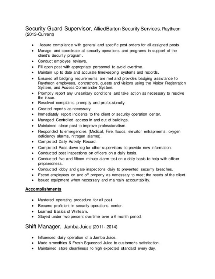Resume format canada 2012