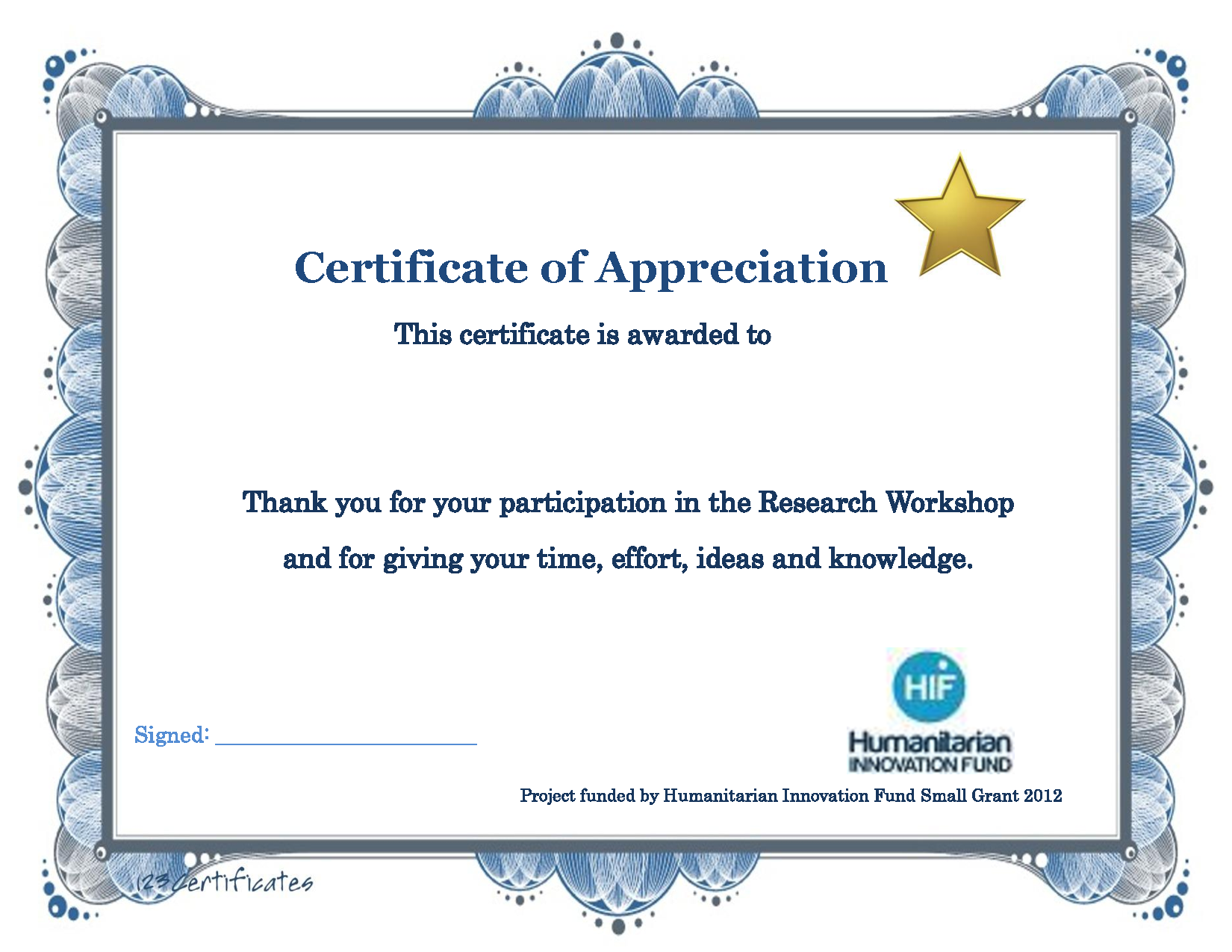 Certificate Of Participation In Workshop Template  Best Creative For Certificate Of Participation Word Template