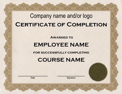 Completion Certificate Template – 33+ Free Word, PDF, PSD, EPS 