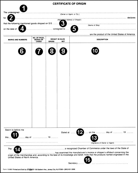 Certificates of Origin Woodbury Area Chamber of Commerce