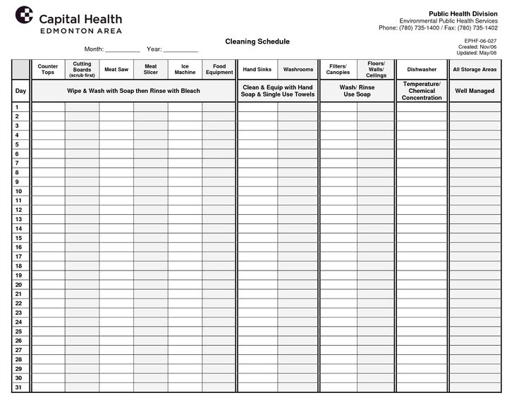 Kitchen Cleaning Checklist Restaurant Kitchen Cleaning Checklist 