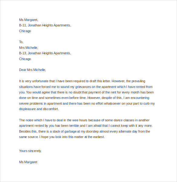 Complaint letter template (UK) in Word and Pdf formats