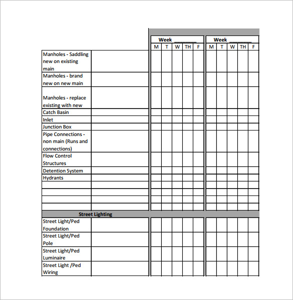 Construction Schedule Template – 7+ Free Word, Excel, PDF Format Construction Schedule Template – 7+ Free Word, Excel, PDF Format