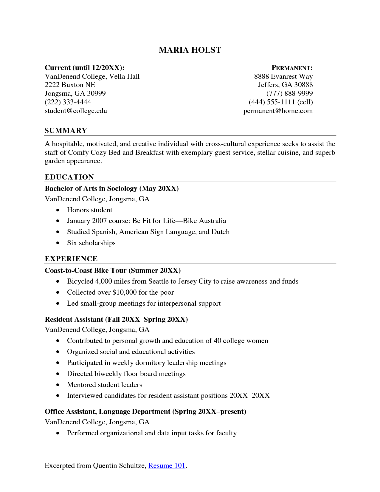 Resume Examples. college graduate resume template objective cover 