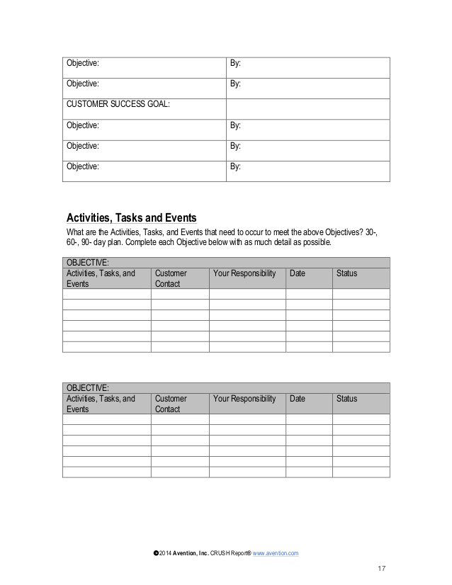 Strategic Account Plan Template