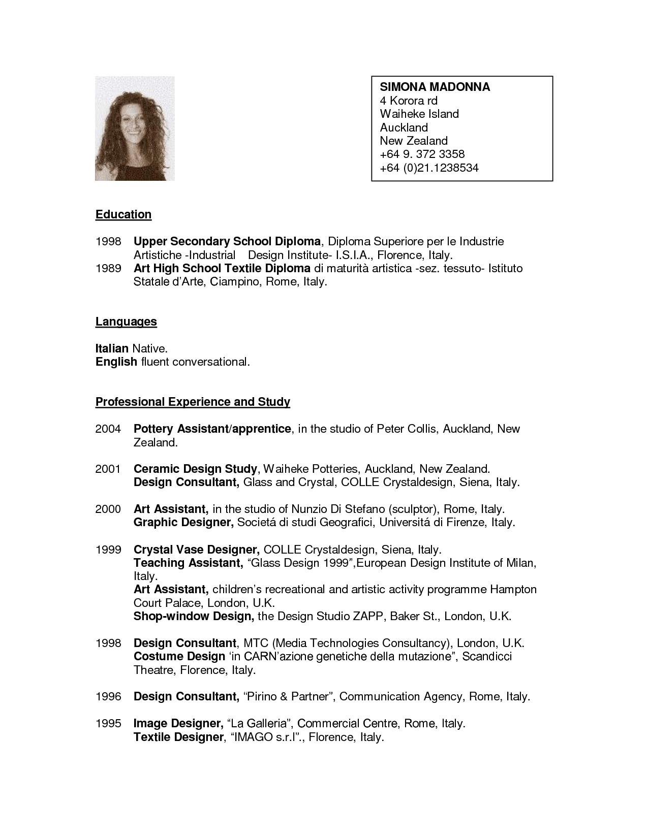 cv sample for new zealand, Get my essay online now ::: Zero 