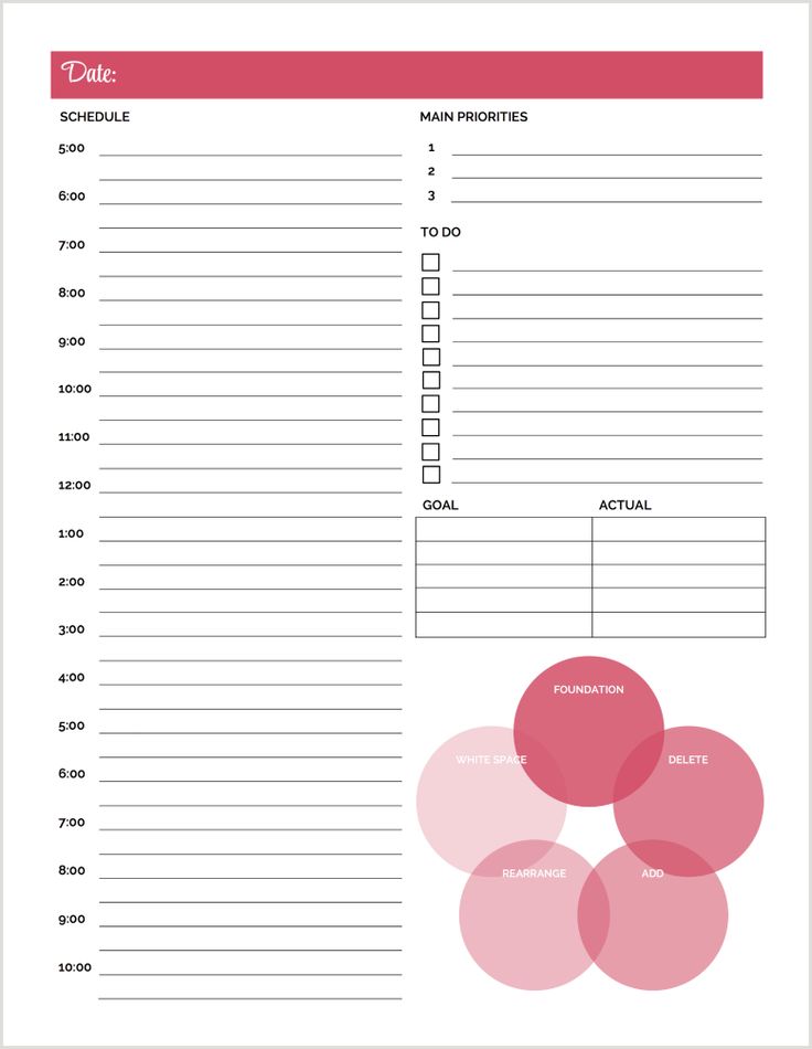 Best 25+ Daily planner printable ideas on Pinterest | Daily 