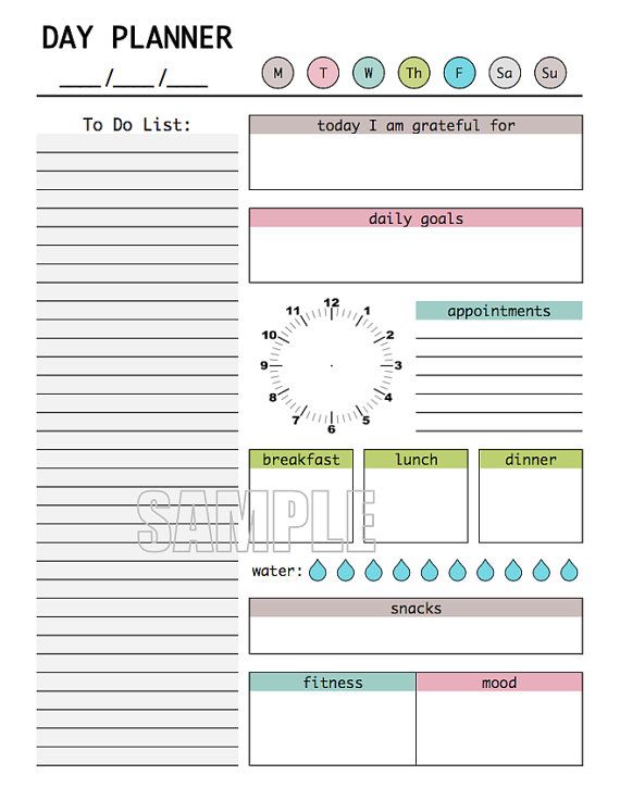 Best 25+ Daily planner printable ideas on Pinterest | Daily 