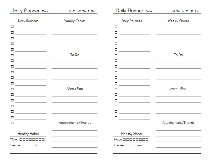 Best 25+ Daily planner printable ideas on Pinterest | Daily 
