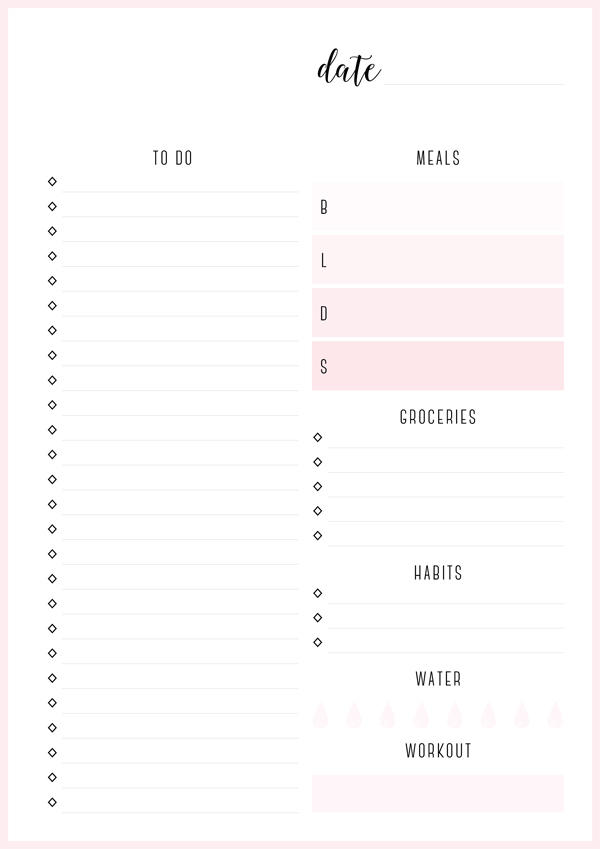 FREE PRINTABLE IRMA DAILY PLANNERS eliza ellis