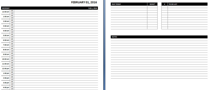 Daily Planner Template 26+ Free Word, Excel, PDF Document | Free 