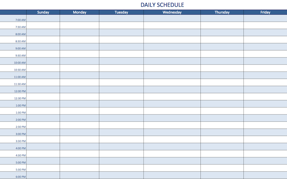 Free Excel Schedule Templates for Schedule Makers Free Excel Schedule Templates for Schedule Makers