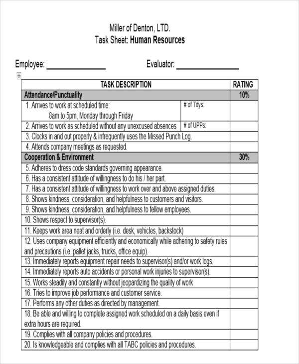 Employee Task List Template | Business | Pinterest