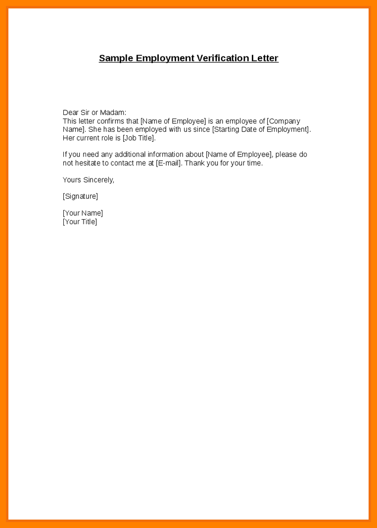 Employment Confirmation Letter Template