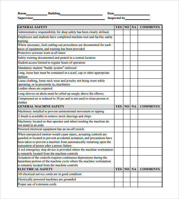 Office Maintenance Schedule Excel Template Free