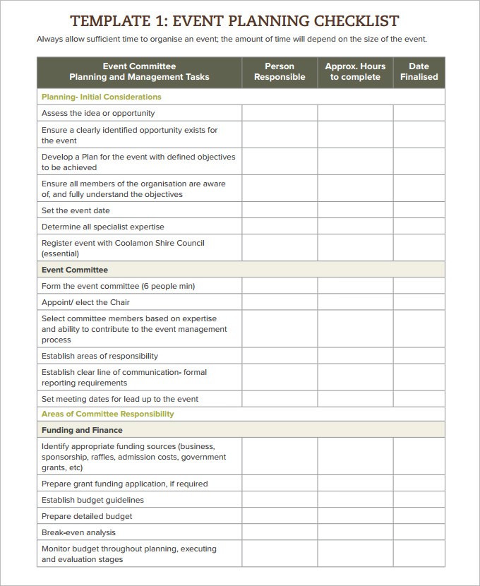 Event Checklist Template 11+ Free Word, Excel, PDF Documents Event Checklist Template 11+ Free Word, Excel, PDF Documents