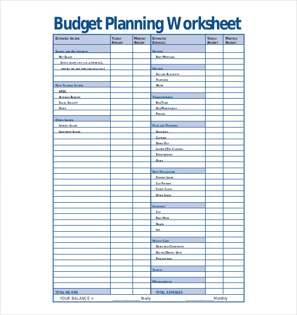 10+ Budget Planner Templates – Free Sample, Example, Format 