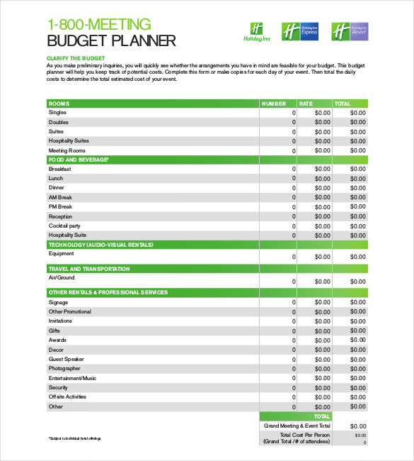 Budget Planner Template – 9+ Free Word, Excel, PDF Documents 