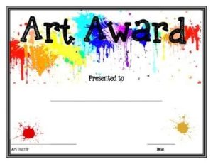 free printable award template