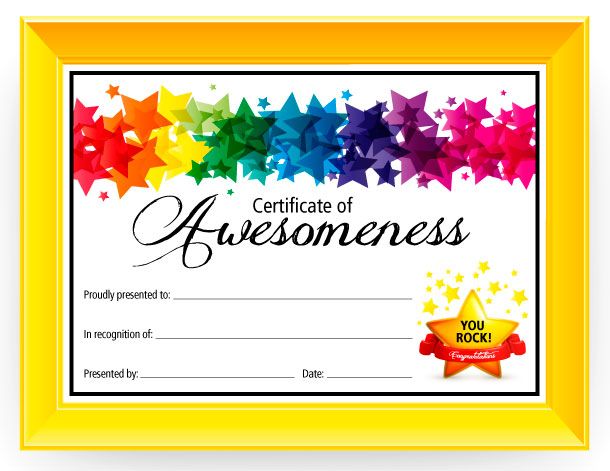 Printable Kids Award Certificate Templates | *Printable 