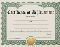 Free Printable Certificate of Achievement Blank Templates