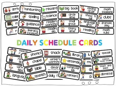 Best 25+ Free schedule cards ideas on Pinterest | Visual schedule 