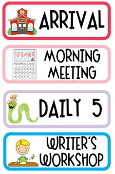schedule cards free download | free lessons | Pinterest | Schedule 