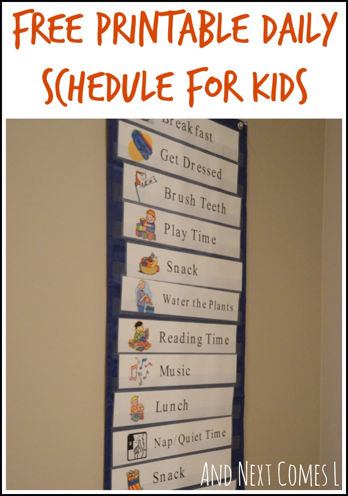 Free Printable Daily Visual Schedule | And Next Comes L