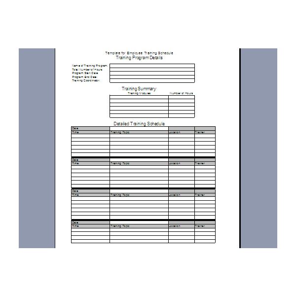 8+ individual employee training plan template | joblettered