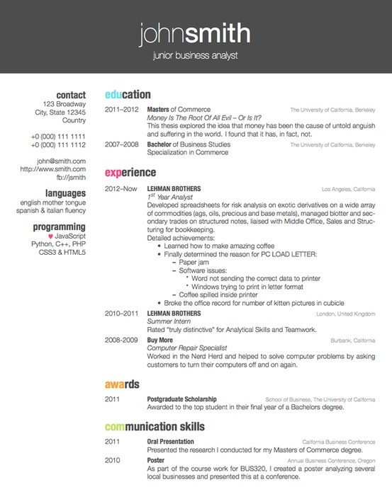 Resume Examples. latex resume templates cv mit tutorial class 