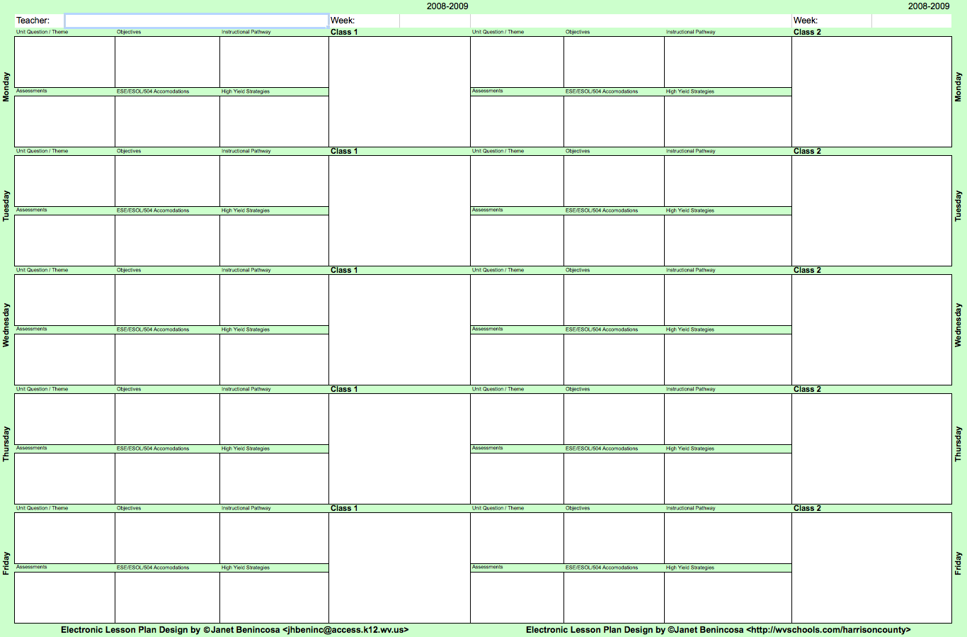 Math lesson plan template doc – Support