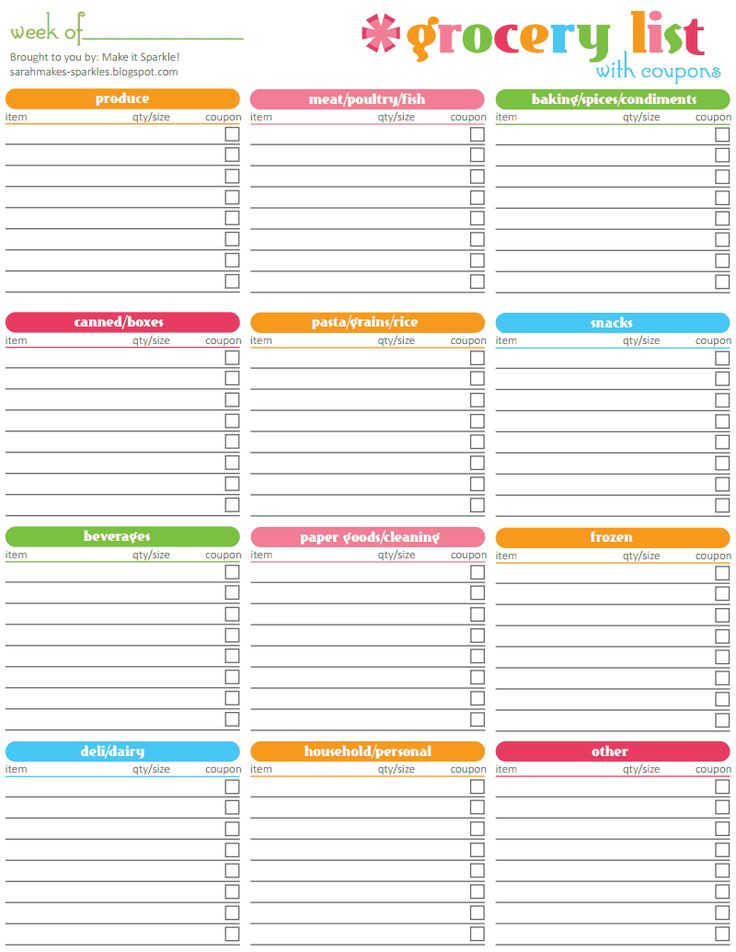 Printable Meal Planner and Weekly Menu Planner Templates