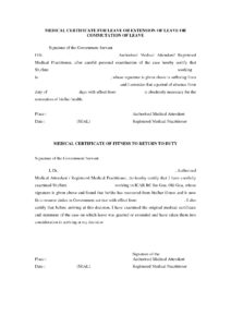 fake medical certificate template