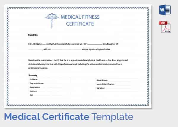 Sample Medical Certificate 31+ Download Documents in PDF , Word