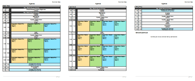 Meeting Planner Template Organize Your Agenda Meetings