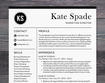 Resume Template Professional and Modern Resume / CV Template