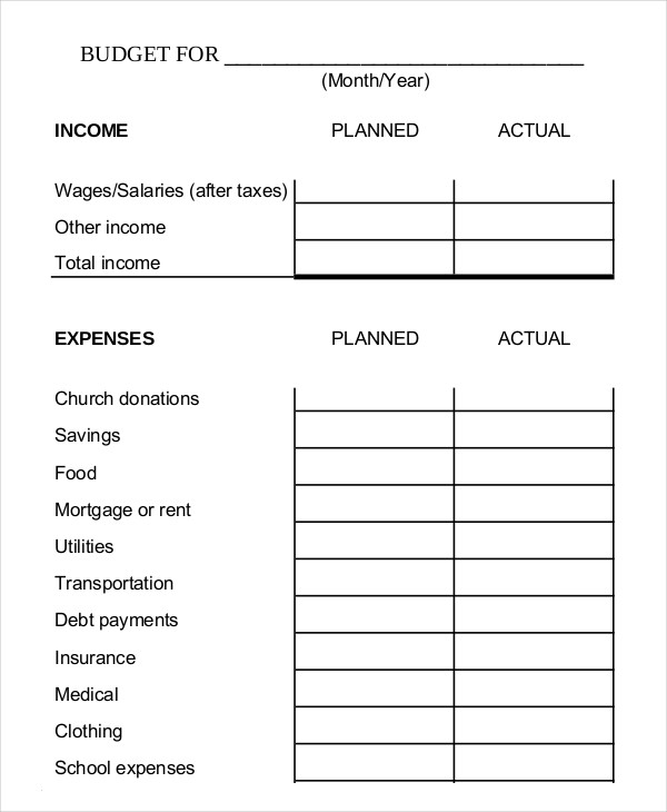 Monthly Budget Planner Template 10+ Free Excel, PDF Documents 