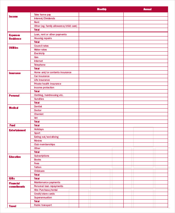 Monthly Budget Planner Template 10+ Free Excel, PDF Documents 