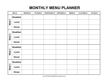 Best 25+ Monthly meal planner ideas on Pinterest | Monthly menu 