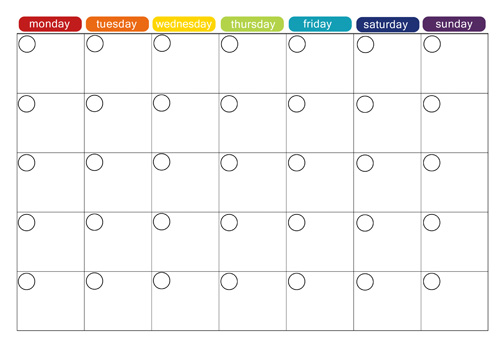 Printable Monthly Menu Planner