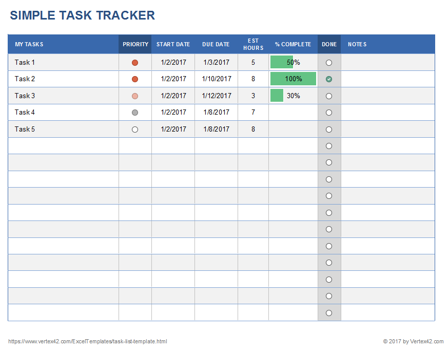 Multiple Project Management Tracking Templates Excelide