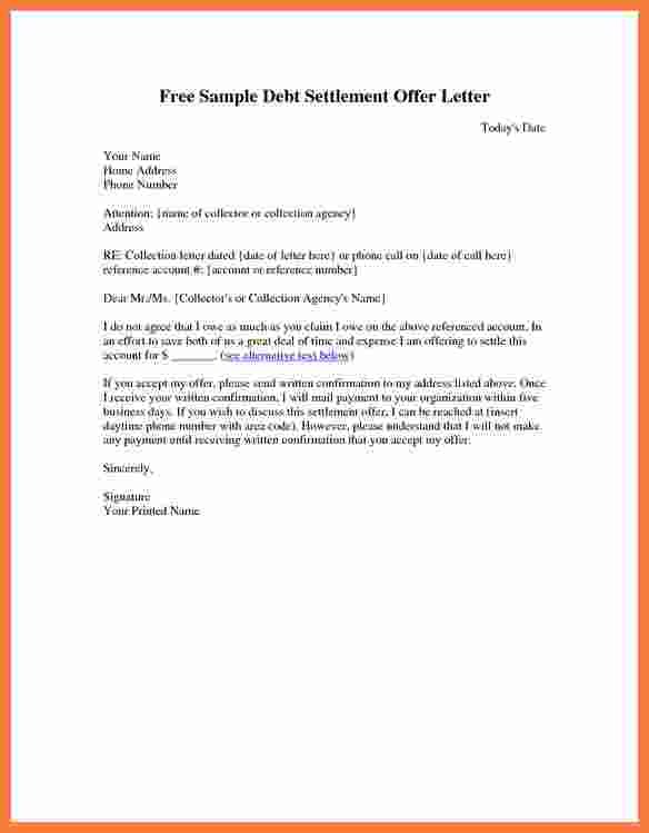 Settlement Offer Letter Meaning | Sample Company Profile Garments 