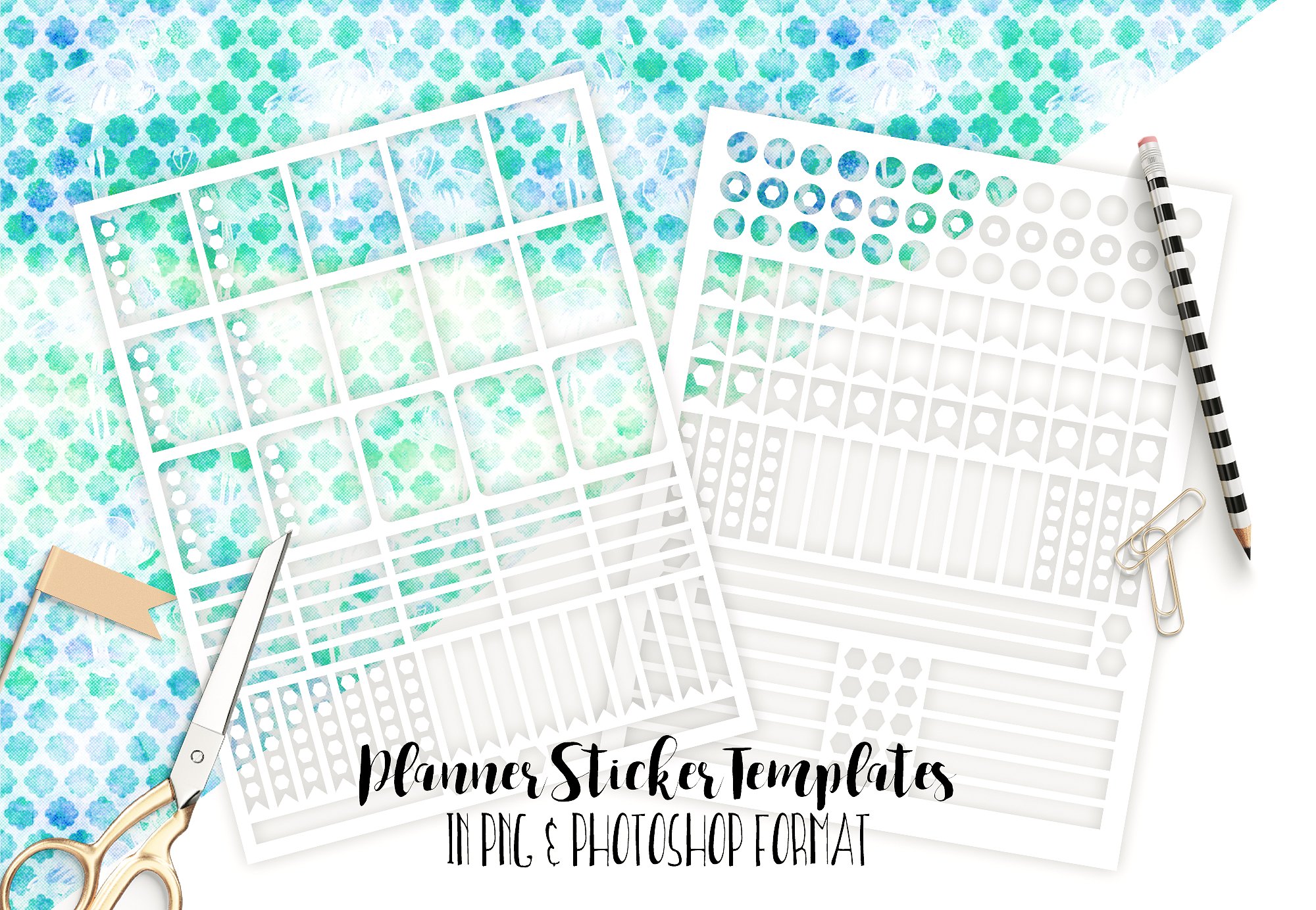 DIY Planner Stickers with Silhouette Portrait