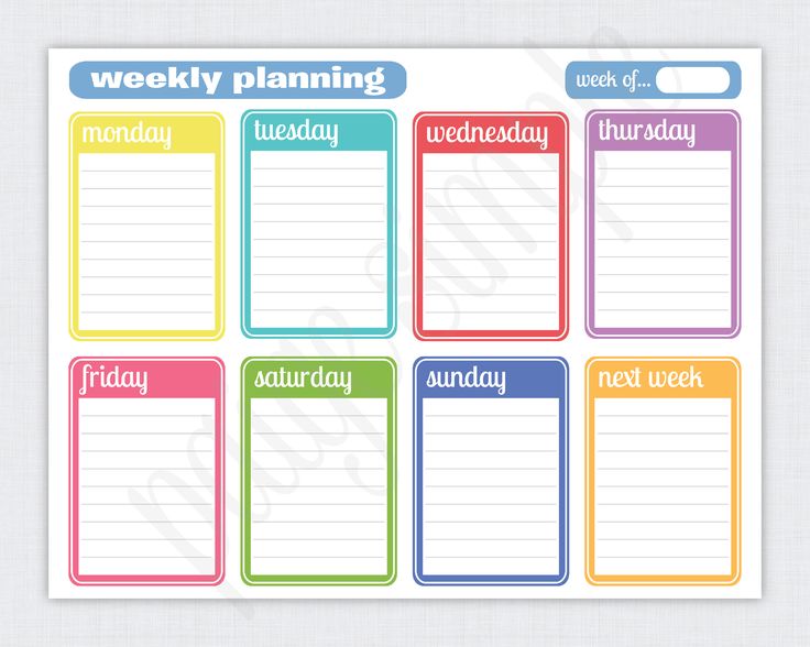 Daily Planner Template. Day Planner Printable | Womens Accessories 