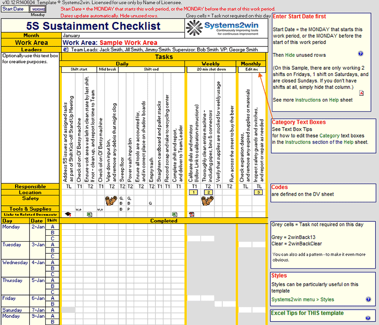 Preventive Maintenance Checklist Maintenance Schedule template